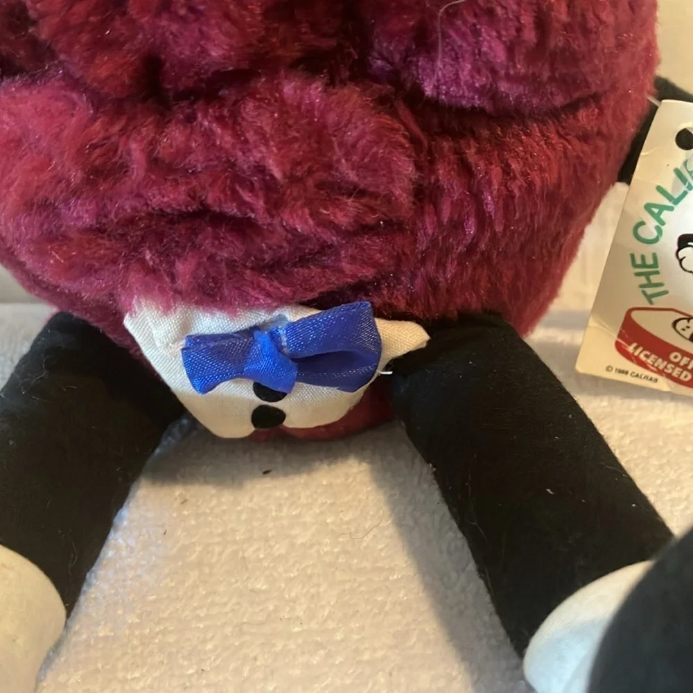 Vintage 1988 California Raisin Dried Fruit Acme 10” Plush Stuffed Sunburst Grape